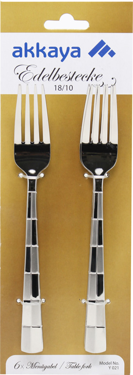 Edelbesteck Menügabel 6er Set