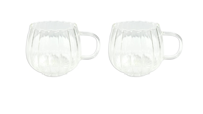 Kürbisförmige Glasbecher, Trinkgläser aus Borosilikatglas