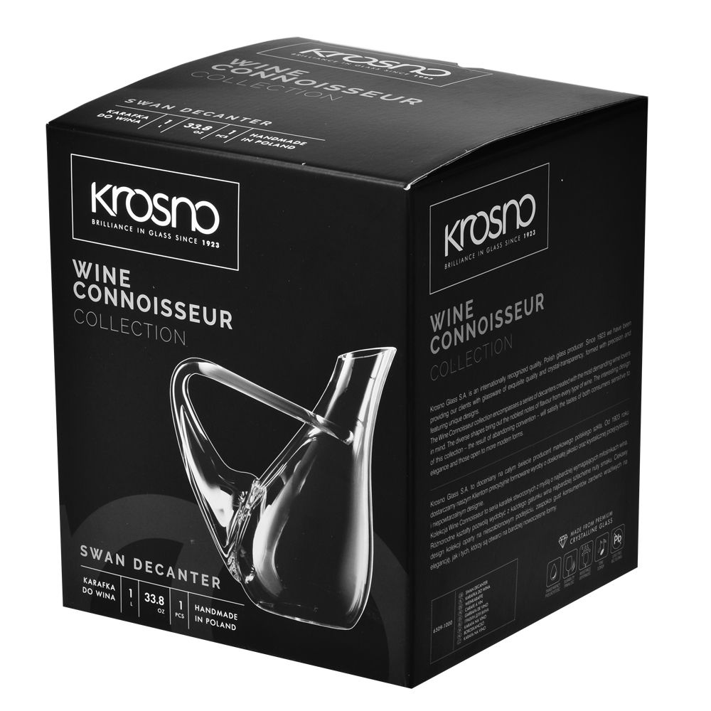 Karaffe Weinkaraffe Glaskrug Weinkrug Wasser Dekanter Krug 1L