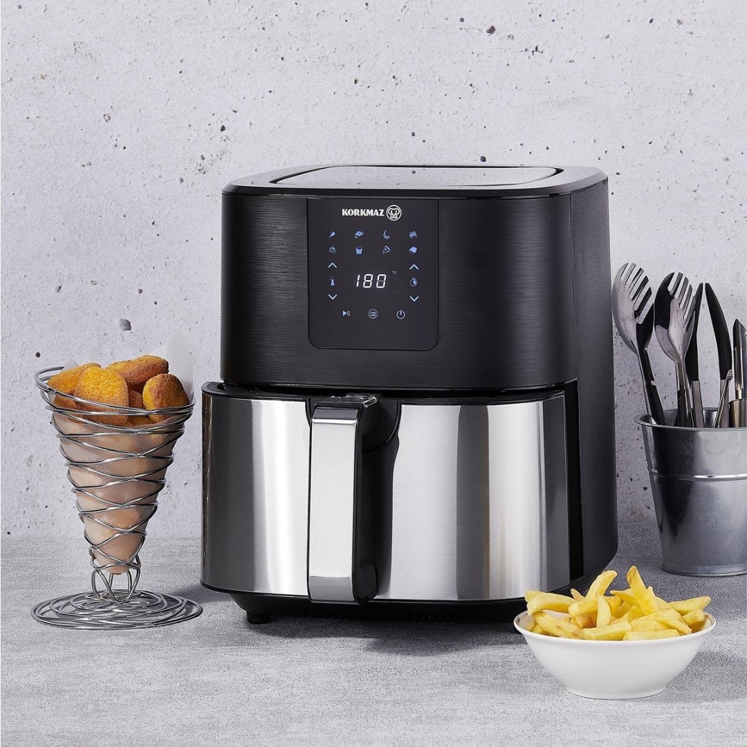 Korkmaz Air Max Airfryer Heißluftfritteuse 6.5 Liter 1700 W A888