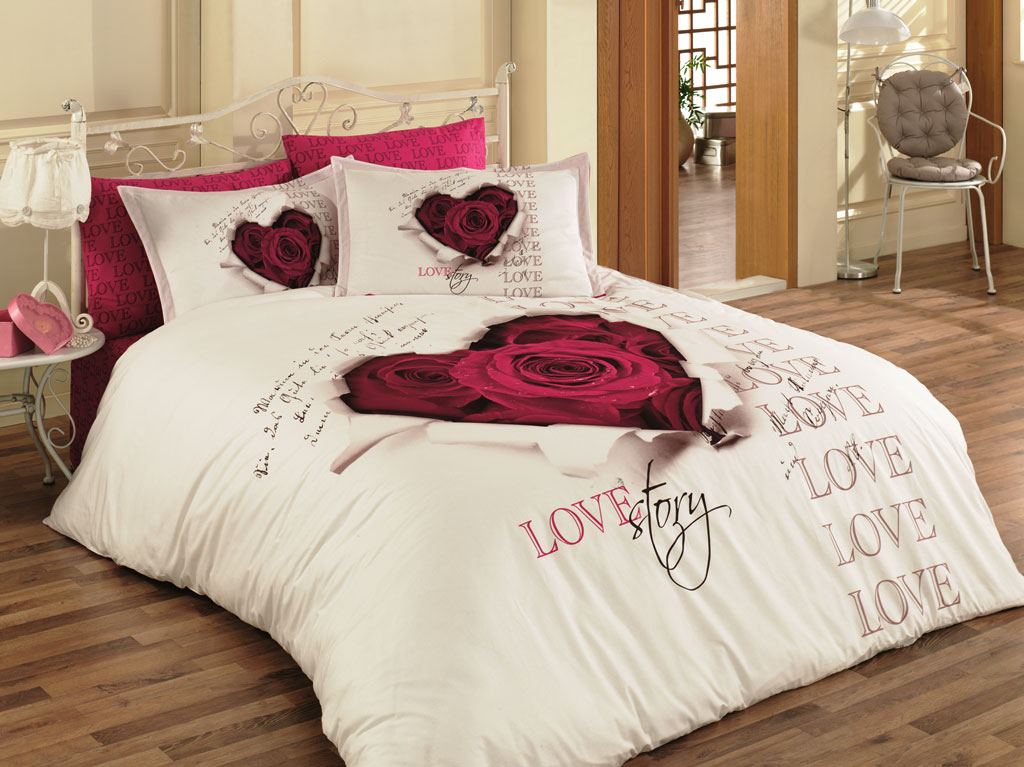 Özdilek Bettwäsche Lovestory 4-tlg. 200x2200-