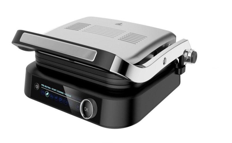 Kontaktgrill mit LED Display und EDS Deckel 2100W